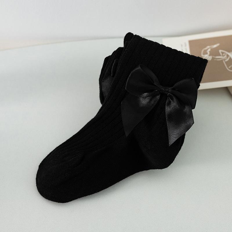 

Весенне-летние детские леггинсы, колготки с большим бантом M чёрный