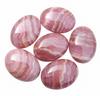 Natürliche Rhodochrosit Ovale Cabochons - Rosa & Weiße Edelsteine für die Schmuckherstellung