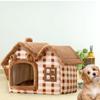 Dog House Indoor Pet Cat Bed for Kitten Puppy Cat Foldable Sleep Kennel