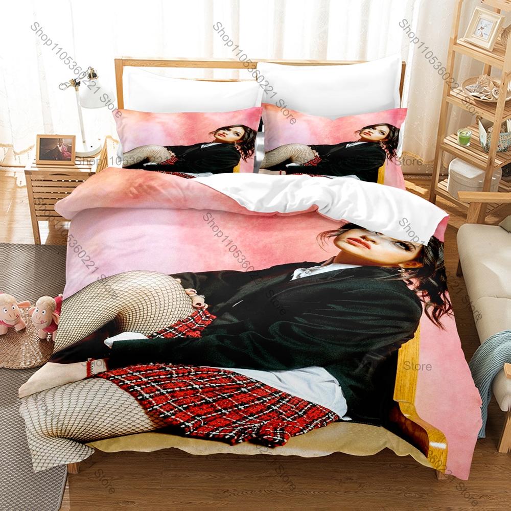 Cool Ari Abdul Dark Pop Singer Duvet Cover + 2 Pillowcases 3D Portrait Print Polyester Bedding Fan Bedroom Decor