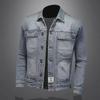 2026 Men's Spring & Autumn Denim Jacket: Loose-Fit, Large Size, Casual Workwear for Middle-Aged Men