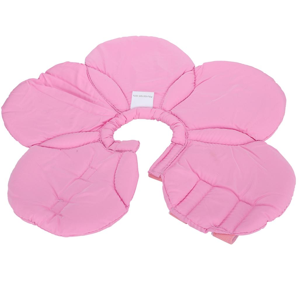 Flower Shape Dog Protective Collar Adjustable Pet Soft Wound Recovery Neck CollarPink M