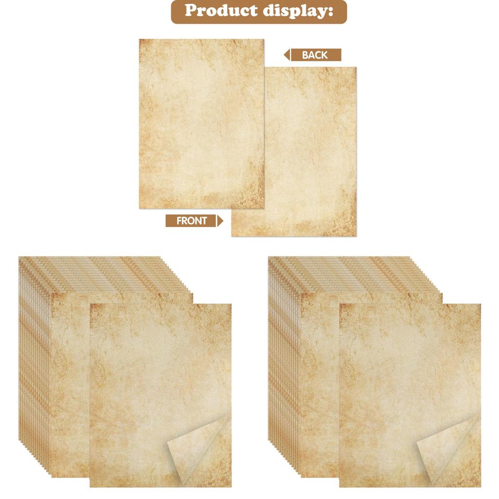 Vintage Material Paper Printing Paper 60 Sheets Double Sided A4 Stationery For Diy Journaling And Letter Writing