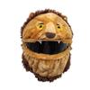 Flauschige Vollgesichts-Motorradhelm-Abdeckung Cartoon-Tier-Haube Zubehör Fahrer Winter Warm