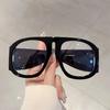 Oversized Round Glasses Women New Blue Light Blocking Eyewear Ins Trendy Brand Design Non-prescription Eyeglasses