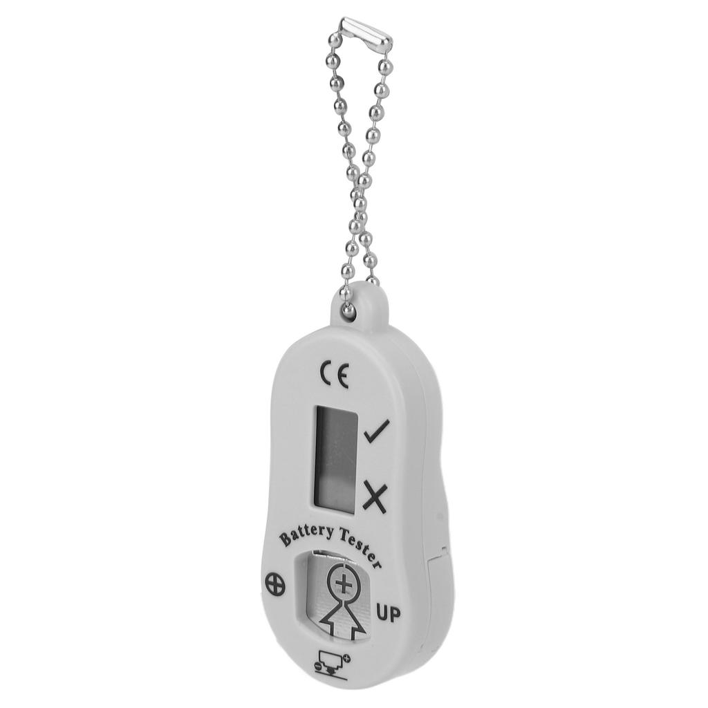 Battery Measuring Device Pocket Hearing Aid Battery Power Monitoring Tester Checker Tool Light Gray