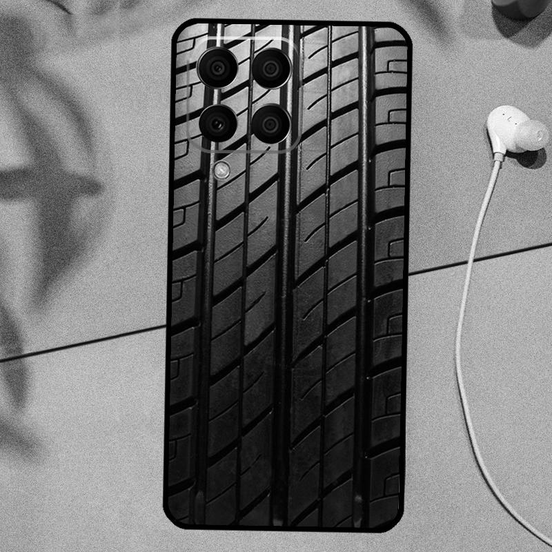

Black Tyre Tread Texture For Samsung Galaxy M21 M31 M11 M13 M33 M53 M16 M06 M12 M14 M15 M35 M55 M34 M54 M32 M52 Case Samsung M32 4G