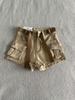 Women's Summer Khaki Denim Shorts - Retro, Loose, Slimming, Versatile, Small Size