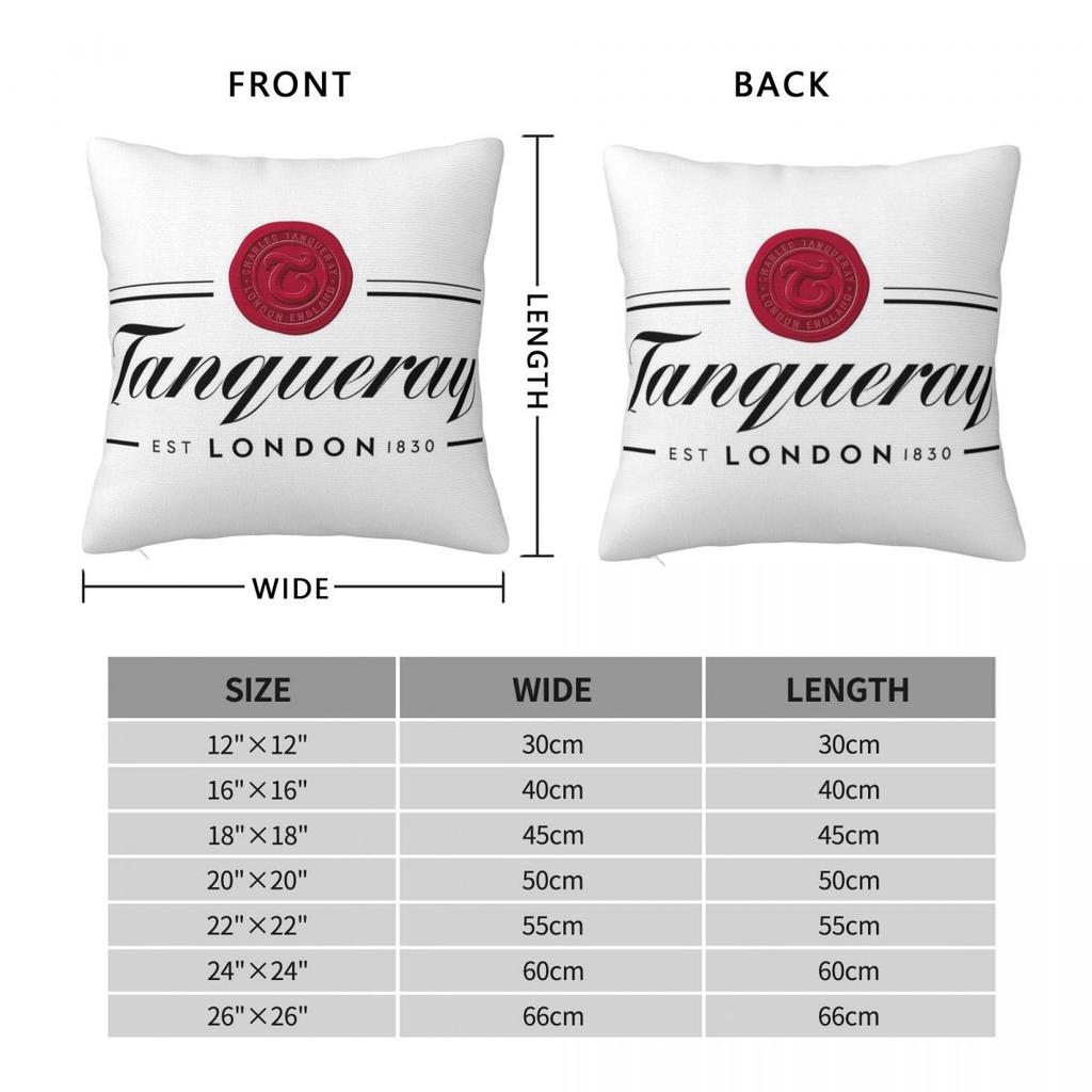 Tanqueray EST 1830 London Federa Poliestere Lino Velluto Zip Creativa Decorazione Cuscino per Stanza