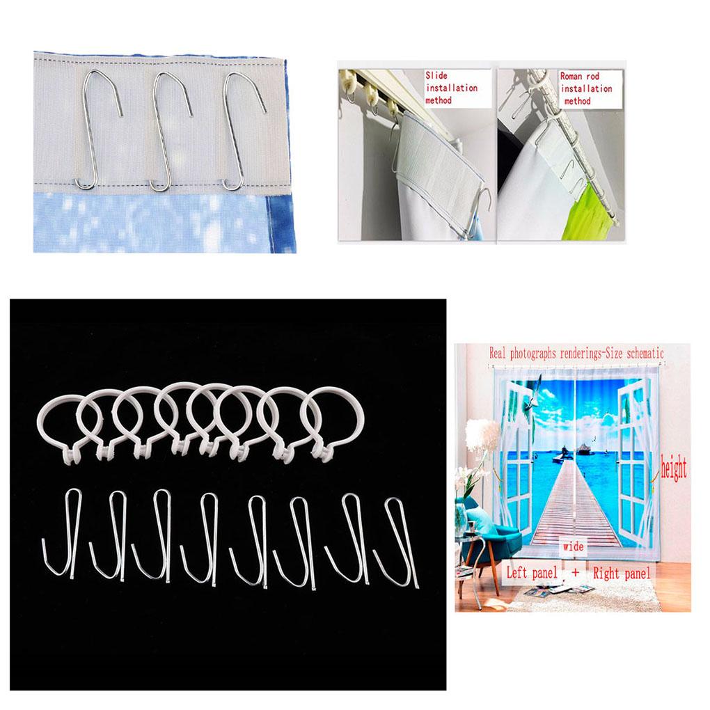 2 Pieces Christmas Blackout Curtains Exquisite Xmas Themed Festival Ornament Window Decor Accessory for Scene Layout