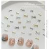 10pcs Delicate Alloy Bow Nail Gems for Stylish and Cute Nail Decorations for Women Girls