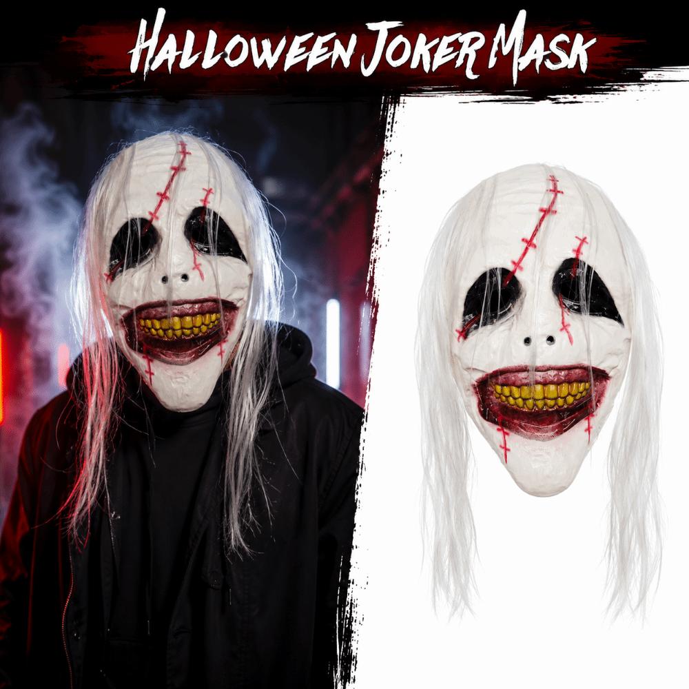 Spooky Scary Clown Mask Creativity Full Face Mask Terrifying Cosplay Mask Costume Party Supplies