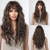 Pink Curly Synthetic Wigs for Black Women Short Kinky Curly Wig with Bangs Heat Resistant Hair Wig Halloween Cosplay Party Wigs