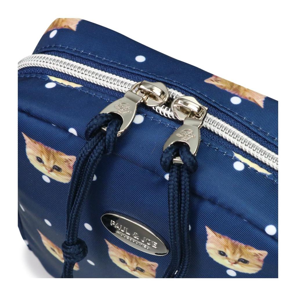 Paul Joe Accessoires Pouch Exclusive Cosmetic & PJA-P1242, Custom-Made Model, Pouch, Multi-Case, Square, Travel, Navy, Women's