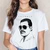 Футболка Freddie Mercury Ullzang Футболка Жіноча Жіноча Хіп-Хоп Футболка Ulzzang Queen Band