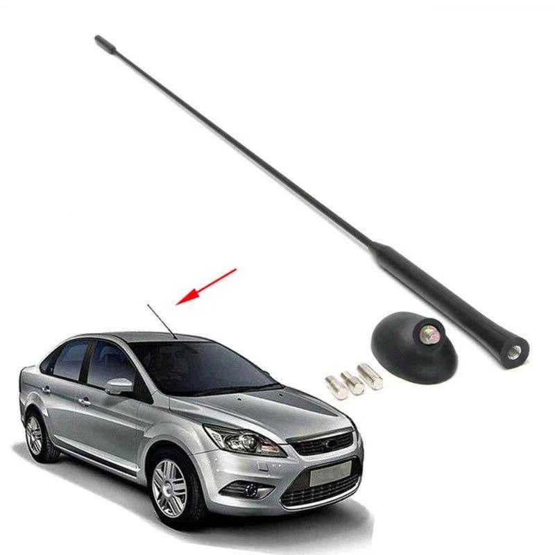 54cm Universal Car Roof Mast Whip Stereo Radio FM/AM Signal Antenna Mast With Base Kit For Ford Focus 2000-2007 XS8Z18919AA