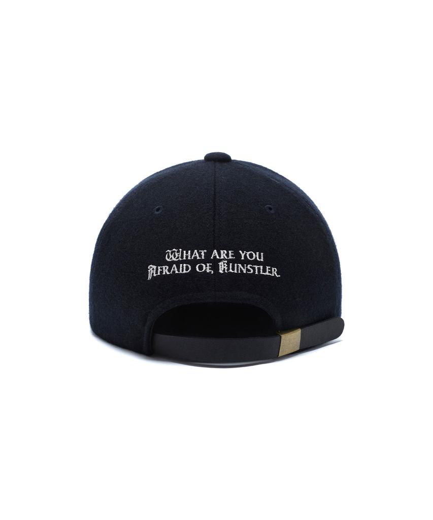 ISTKUNST Ik Blackletter Wool Cap_Navy(Ik2Dfmab26A)