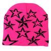 Jacquard Star Hat Girls Bonnet 2000S Cool Girl Hat Women Headdress Casual Hat