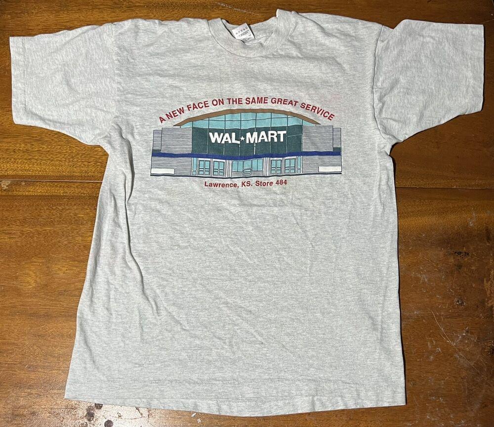 Vintage Single Stitch Walmart Store Shirt Gray Reduce Reuse Recycle 90s Unisex T-Shirt M