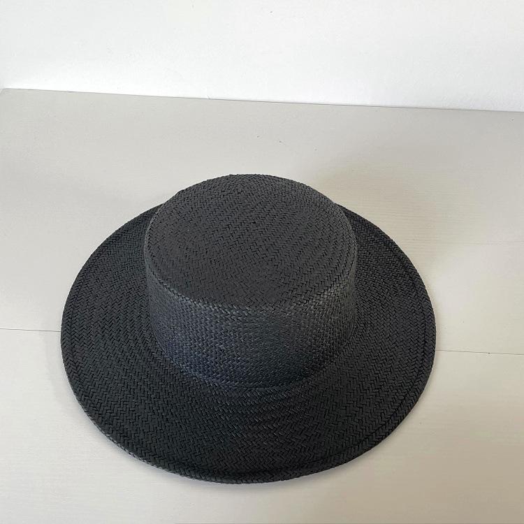 New Multicolor Papyrus Flat-top Bare-top Hats for Men and Women, for Spring/summer Outdoor Travel, Sun-protection Flat-top Straw Hats