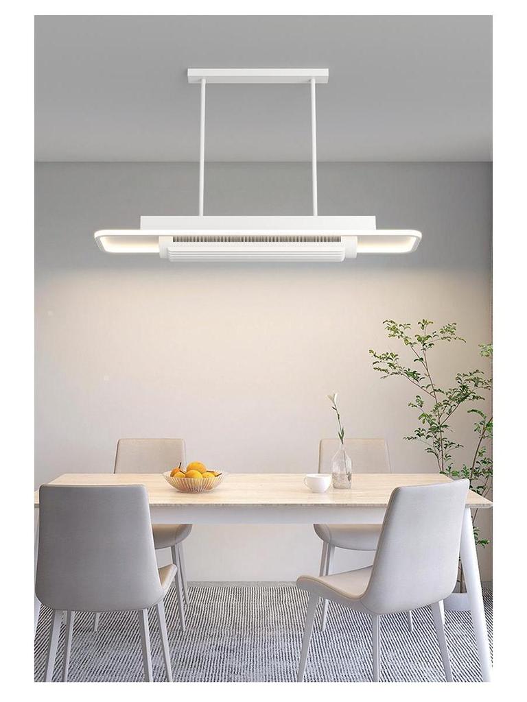 2024 Smart Full Spectrum Ceiling Light with Voice-Controlled Leafless Fan