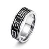 Trendy Titanium Steel Evil Eye Ring Hip Hop Jewelry for Women Men