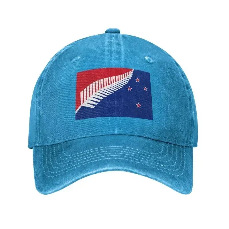 Anpassad Unisex Bomull Nya Zeeland Flagga Basebollkeps Vuxen Justerbar Pappahatt Män Kvinnor Utomhus
