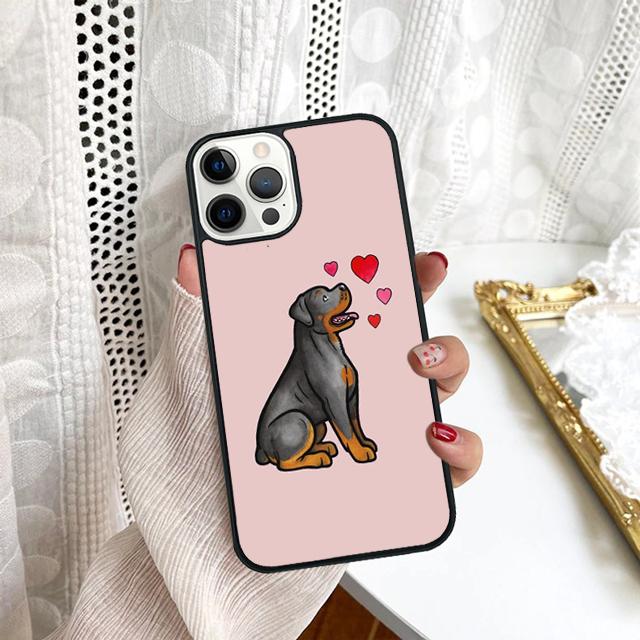 Rottweiler Dog Phone Case For Samsung Galaxy S10 S22 S23 S24 Note 10 20 Lite S20 Plus S21 Ultra Back Cover