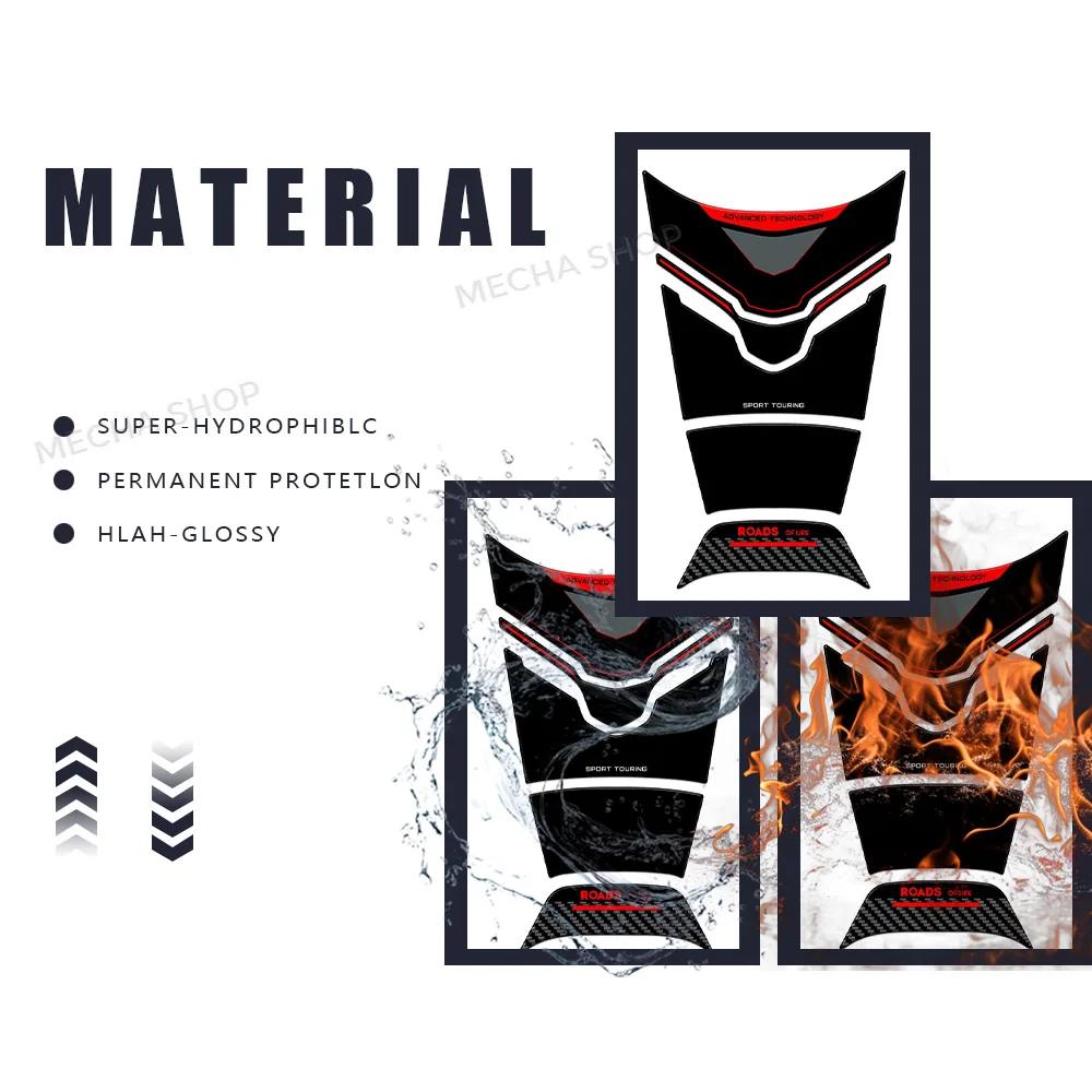 For Tracer 9 Red 2025 Motorcycle Accessories 3D Epoxy Sticker Protection Tank Pad Kit