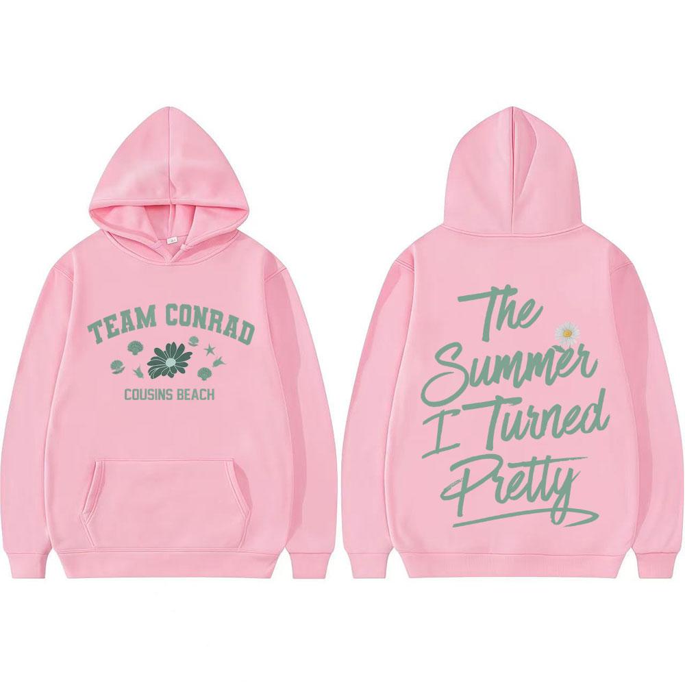Team Conrad Cousins Beach Pullovers The I Turned Pretty Graphics Hoodie Men Women Clothing Oversized Vintage Classic Sweatshirts