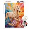Pearl Painting 5D DIY Colorful Running Horse Gemstone Art Diamond Painting Kit for Adults/Beginners Gift Ideas Home Decor Wall Art