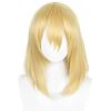 Gold-colored Howl Cosplay Wig With Realistic Scalp Top