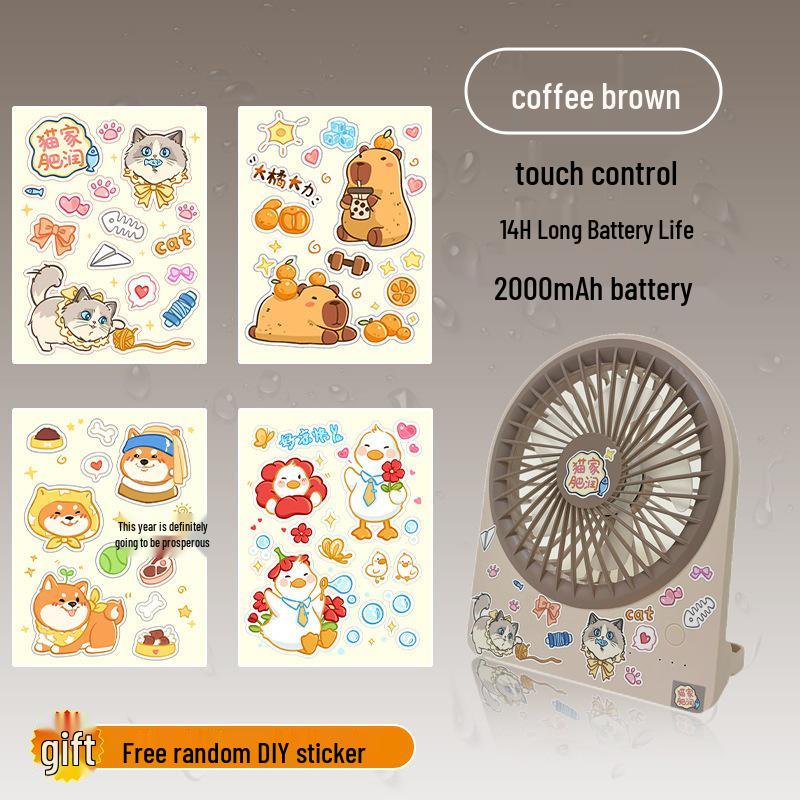 Ayi Compact Silent Desktop Fan - Portable Mini Air Cooler for Office & Dorms 145*177*39 mm