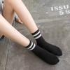 Striped Two Bar Fashion Cotton Female Socks Casual Hosiery Middle Tube Hosiery Korean Style Socks