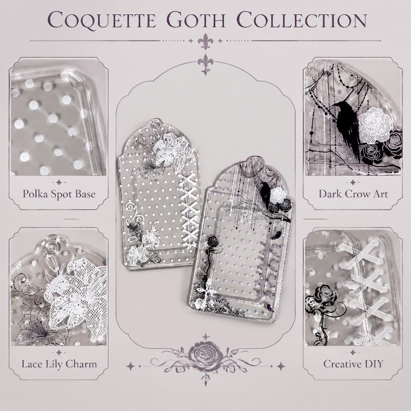 1/2Pcs Floral Polka Dot PVC Card Holder Scratch Resistant Kpop Photocard Organizer Pouch for Daily Use
