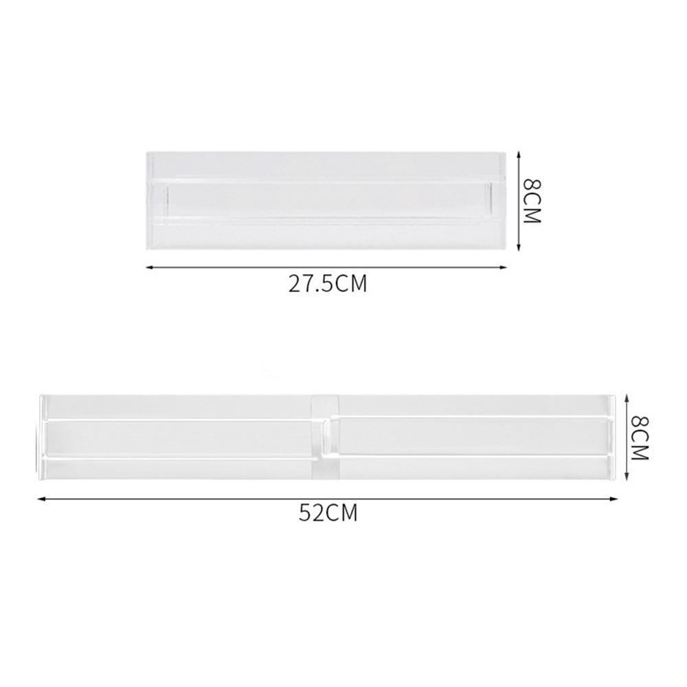Transparent Drawer Divider Adjustable Partition Board Space Saving Storage Tool  Kitchen Organize