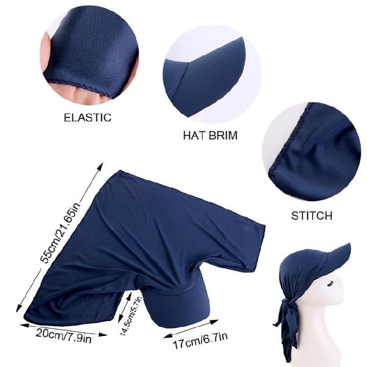 Self Tie Turban Baseball Caps for Girl Women Spring Camping Cycling Sunproof Hat