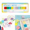 11 Pcs Adhesive Memos Pad Aesthetic Stickier Note Colorful Notepads Coloured Index Tabs School Office Supplies