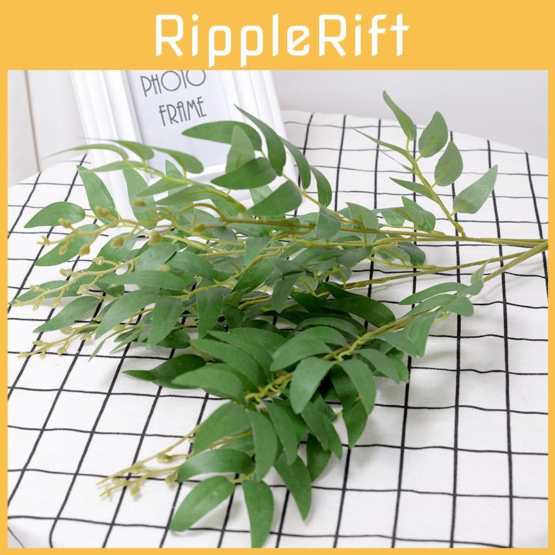 Willow Simulated Leaf Multicolor Artificial Green Plant Hotel Decoration Home