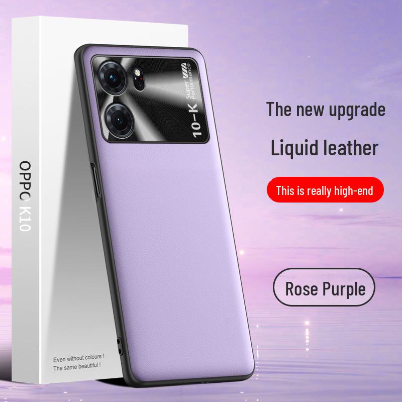 

Liquid Leather Anti-Fall Protective Case for Oppo K10 - One-Piece Cover, Anti-Fouling. OPPO K10