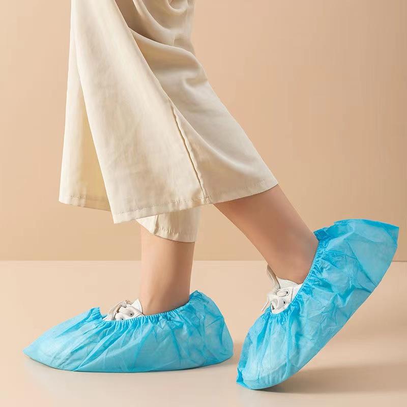 Disposable Shoe Covers Non-Slip 100PCS Shoe Boot Covers Non-Woven Waterproof One Size Fits Most Carpet Indoors Garden Booties