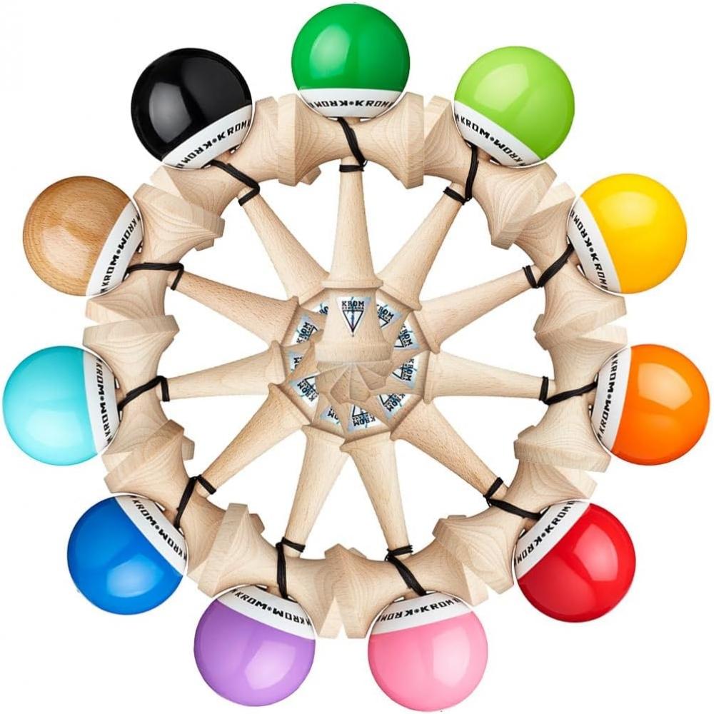 Wisee Kendama Krom Pop Chrome Pop Lol Sticky Clear  Yellow  Yellow