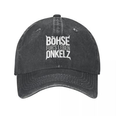 Berretti da Baseball Rock Vintage Bohse Onkelz Unisex Distressed Lavato Cappellino da Sole Musica Tedesca Attività all'Aperto Cappelli Cappellino