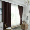 High Precision Solid Color Full Blackout Hotel School Engineering Finished Curtain Fabric