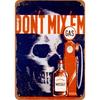 Vintage Gas Station  Bar Decor  HeavyDuty Metal Sign  Dont Mix Gas  Whiskey  Retro Gas Design  Garage for Man Cave Pub