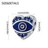 Charms Original Copper Plated Devil'S Blue Pupil Beads Fit Bracelet Diy Fine Gift Women Delicate Jewelry Accessory