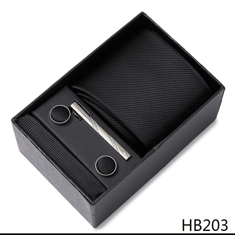 8 cm Wide Tie Sets Blue Solid Men s Neck Tie Handkerchief Cufflinks Clip Box Wedding Gift Silk Handmade
