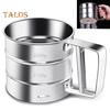 Stainless Steel Powder Flour Sieve Cup Mesh Strainer Baking Kitchen Gadget Tool Live City Fashion Home Decor