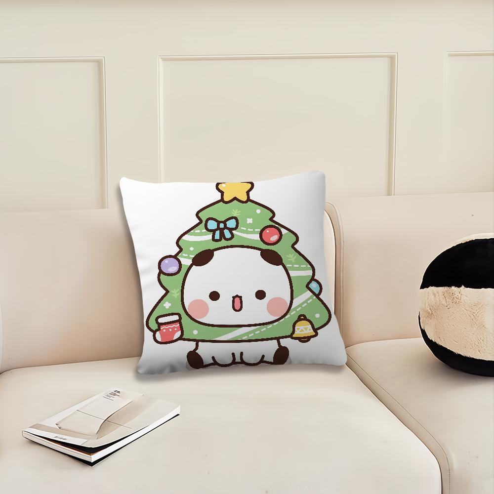 Cartoon dudu bubu Christmas tree cute cushion cover Pillow Cover Decoration Room Home Sofa living Office Car Nordic Simplicity