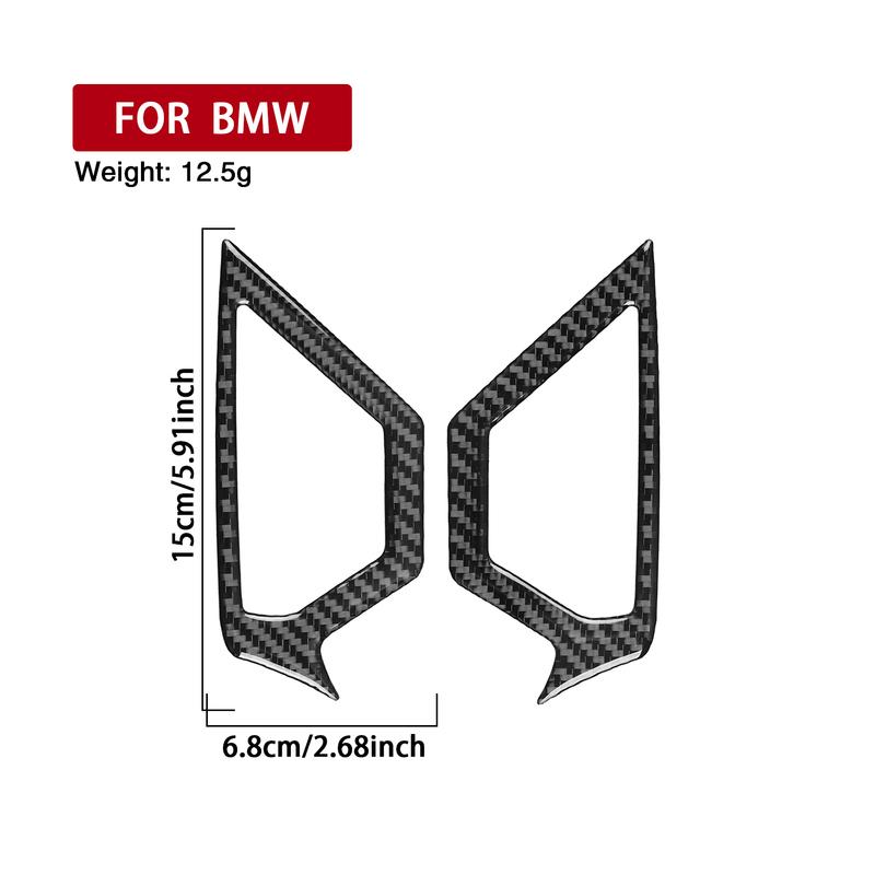 Carbon Fiber Car Interior Overhead Reading Light Frame Sticker For BMW 5 Series i5 G60 G68 2024-2025 Decorative Trim Accessories